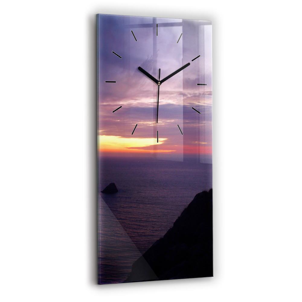 Négyszögletes fali üvegóra 30x60 Kőfej