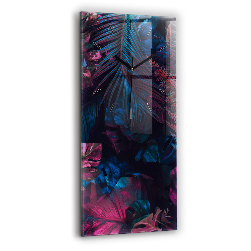 Négyszögletes üvegóra 30x60 Egzotikus virágok