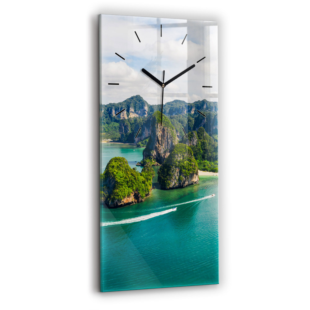 Négyszögletes üvegóra 30x60 Sziget Thaiföldön