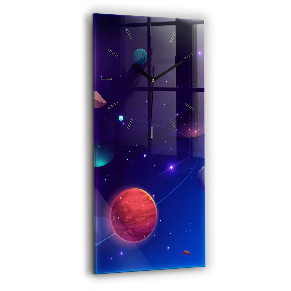 Téglalap alakú üvegóra 30x60 Galaxis bolygók
