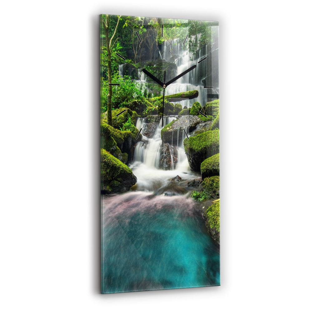 Négyszögletes fali üvegóra 30x60 Thaiföld vízesés