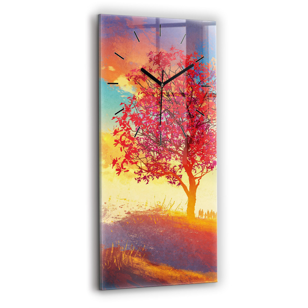 Téglalap alakú üvegóra 30x60 Őszi táj