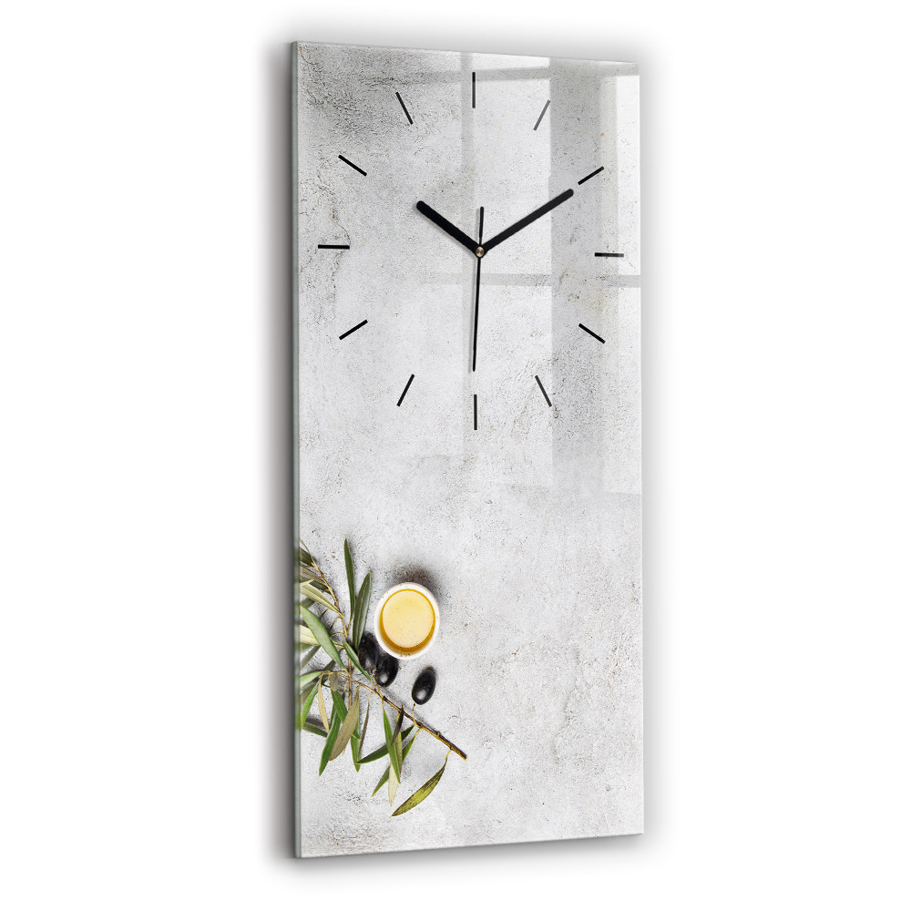 Négyszögletes üvegóra 30x60 Minimalista olajbogyó