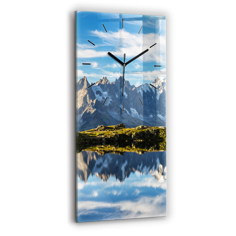 Négyszögletes fali üvegóra 30x60 Chamonix-völgy, francia Alpok