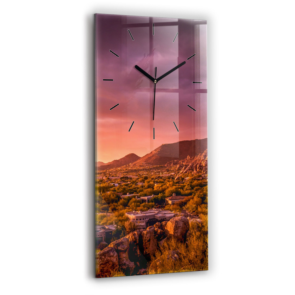 Négyszögletes üvegóra 30x60 North Scottsdale naplemente