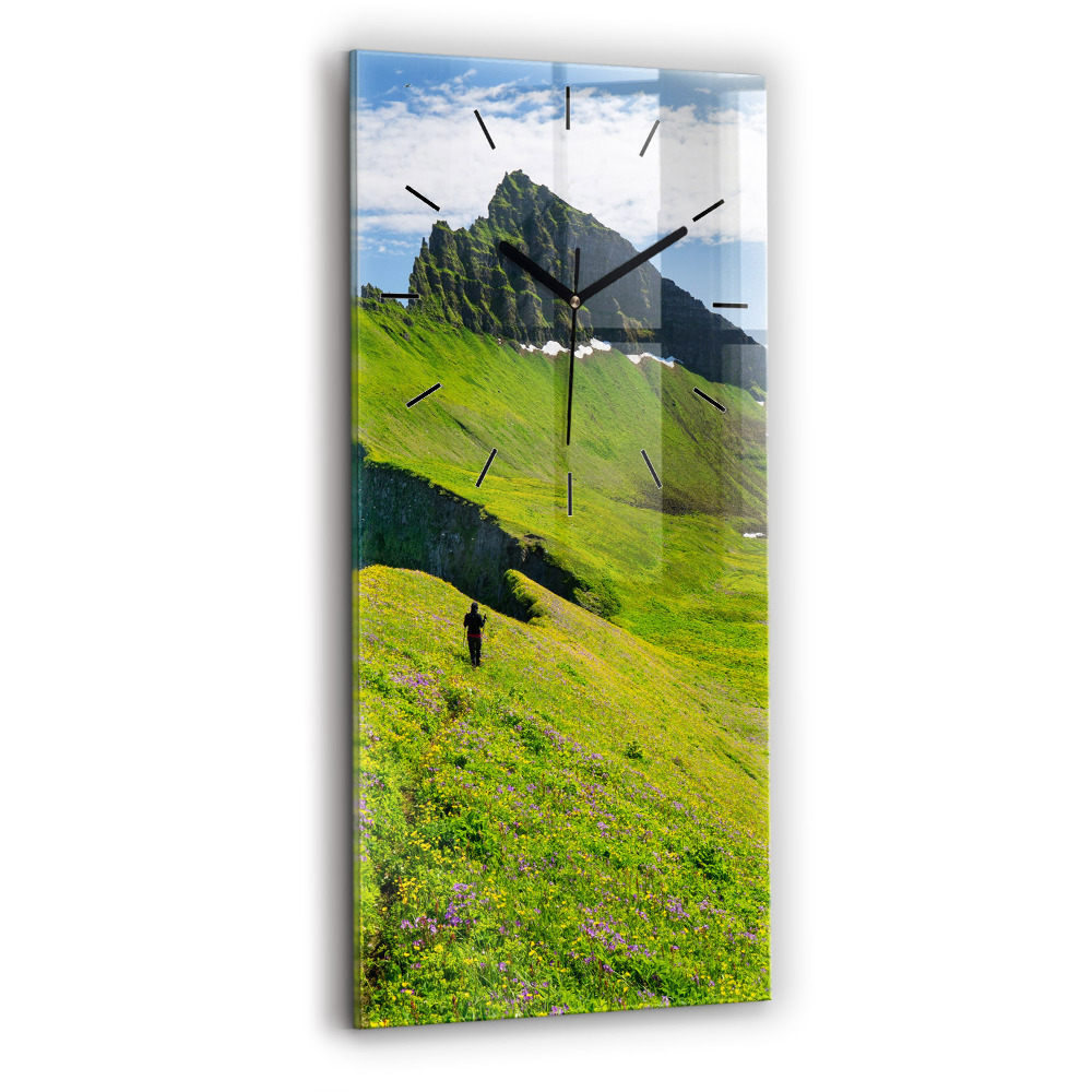 Négyszögletes üvegóra 30x60 Hornstrandir izlandi rezervátum