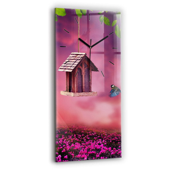 Négyszögletes üvegóra 30x60 Madárház