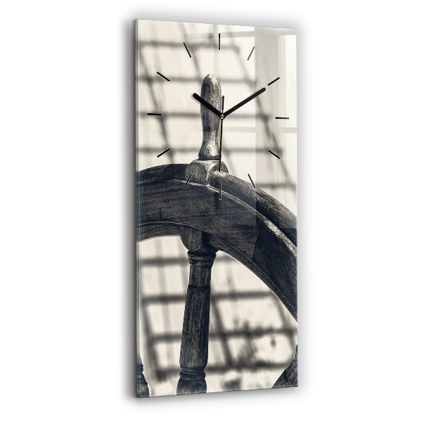 Négyszögletes fali üvegóra 30x60 Ősi hajó
