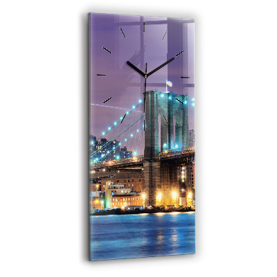 Téglalap alakú üvegóra 30x60 Brooklyn Bridge és East River