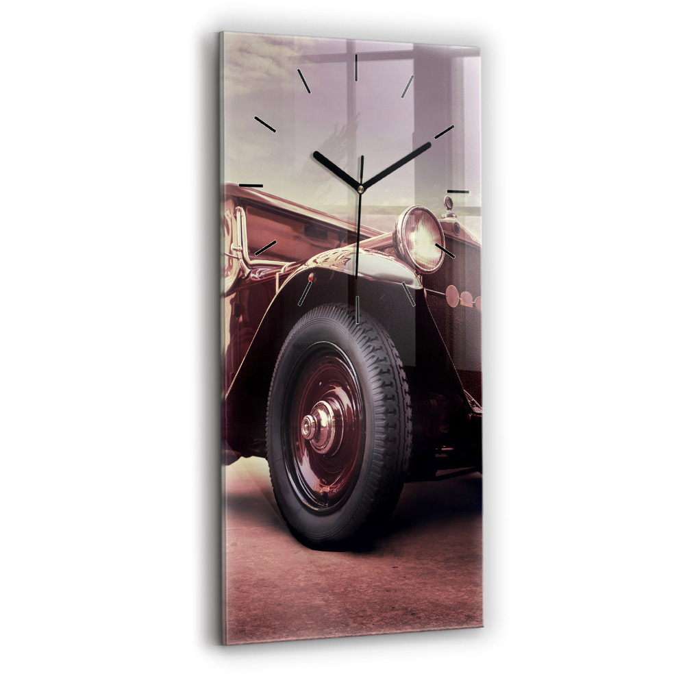 Függőleges üvegóra 30x60 Vintage stílusú autó