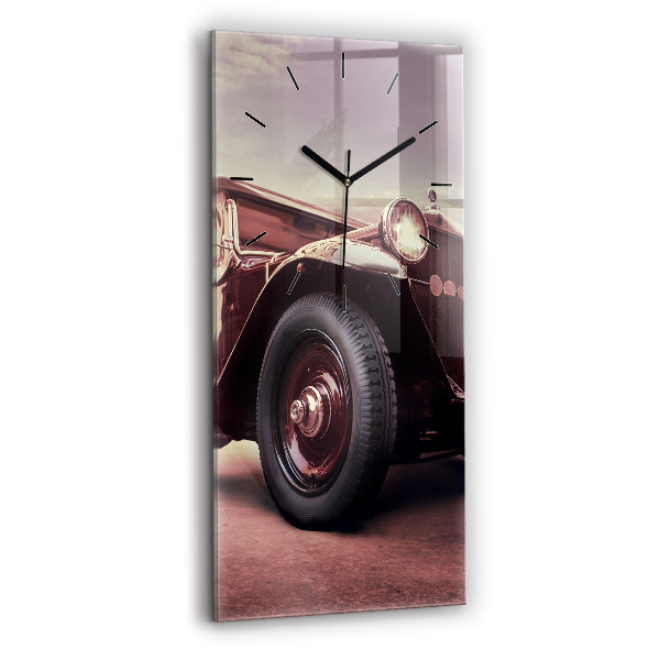 Függőleges üvegóra 30x60 Vintage stílusú autó