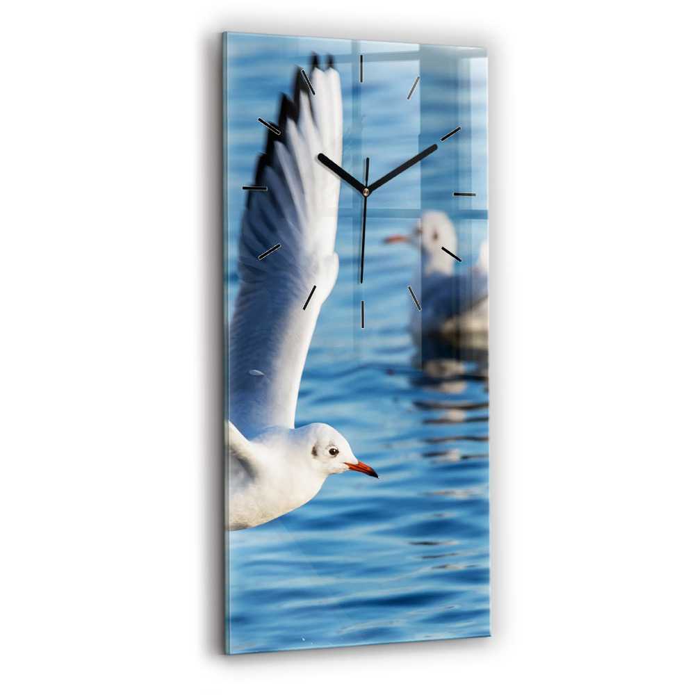 Négyszögletes fali üvegóra 30x60 Sirályok Gdyniában