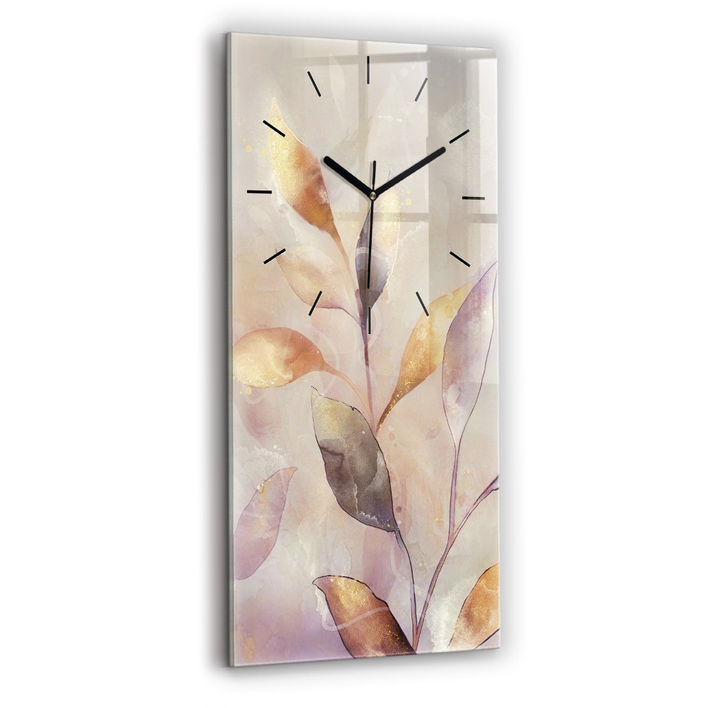 Függőleges üvegóra 30x60 Absztrakt boho levelek