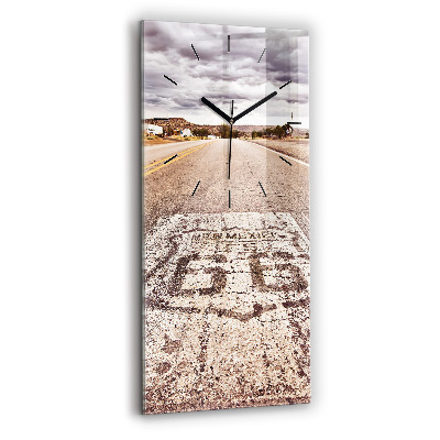 Négyszögletes üvegóra 30x60 Route 66 USA