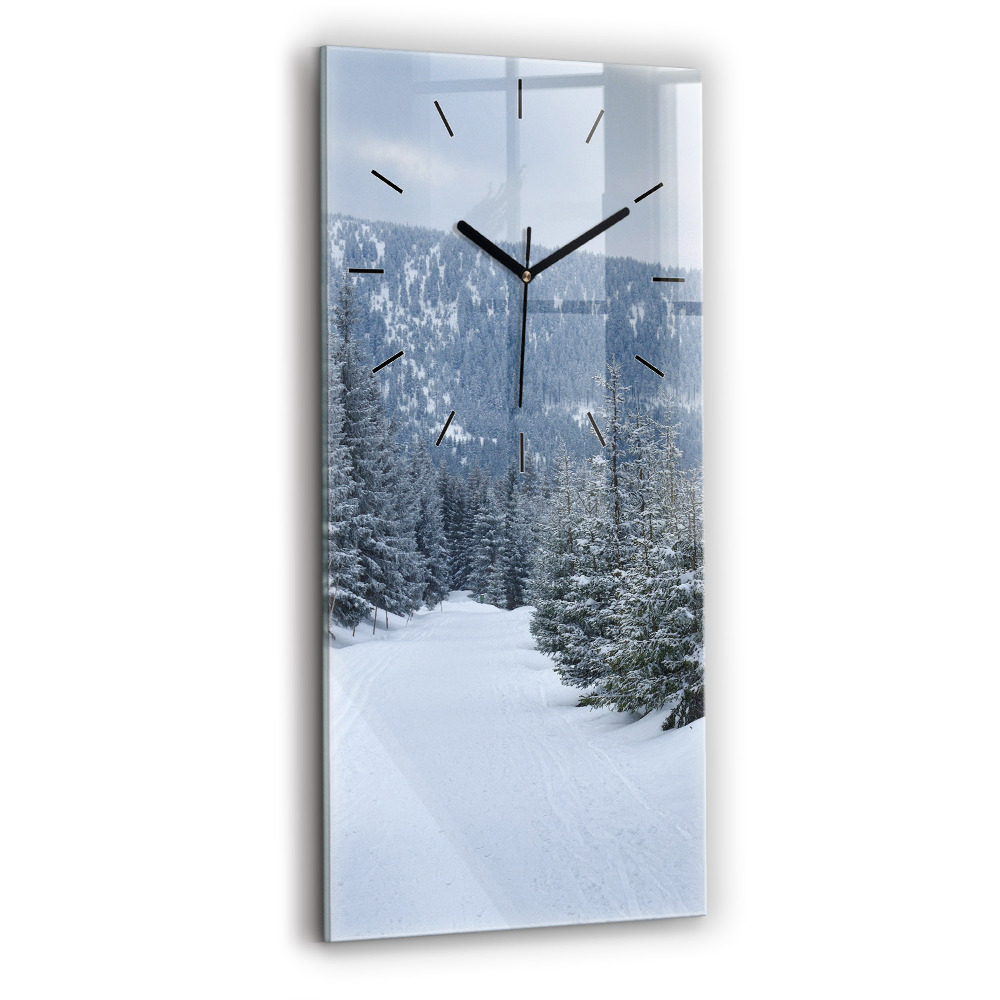 Négyszögletes üvegóra 30x60 Cseh óriáshegység télen