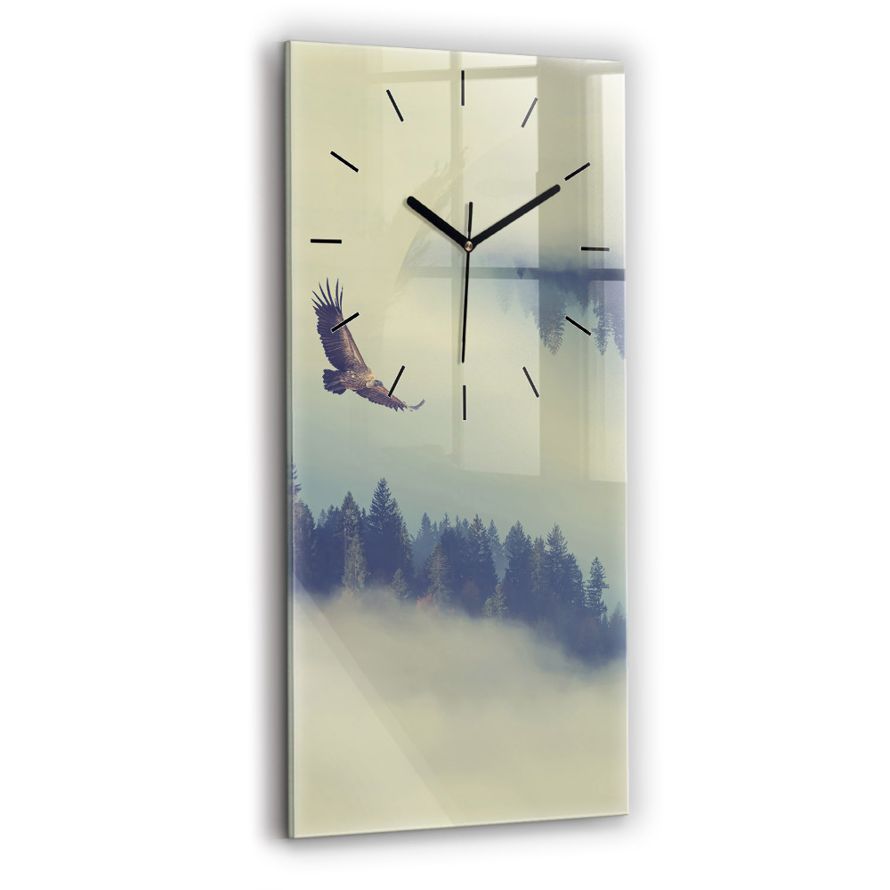 Függőleges üvegóra 30x60 Ködös sas-erdő