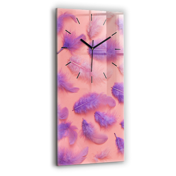 Négyszögletes üvegóra 30x60 Színes tollak