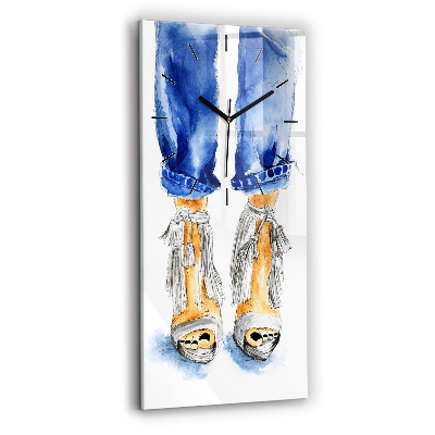 Téglalap alakú üvegóra 30x60 Női magassarkú