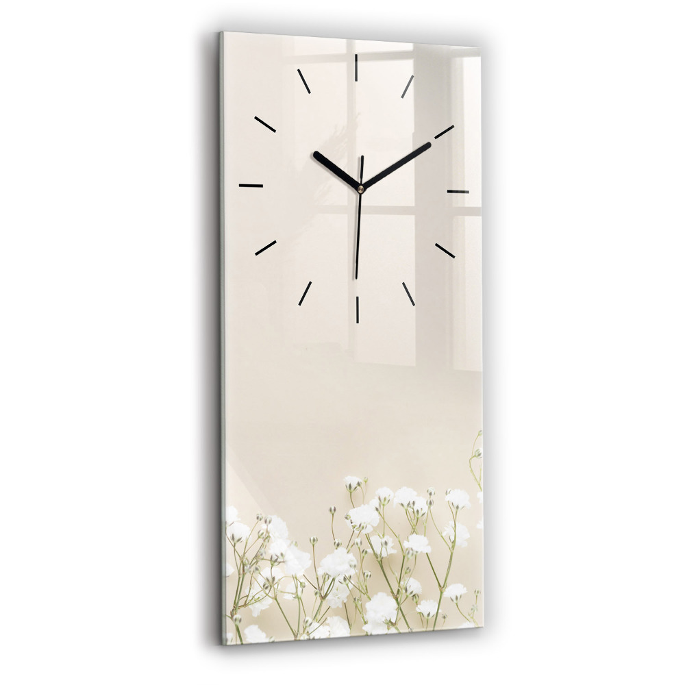 Téglalap alakú üvegóra 30x60 Virágzó gypsophila virágok