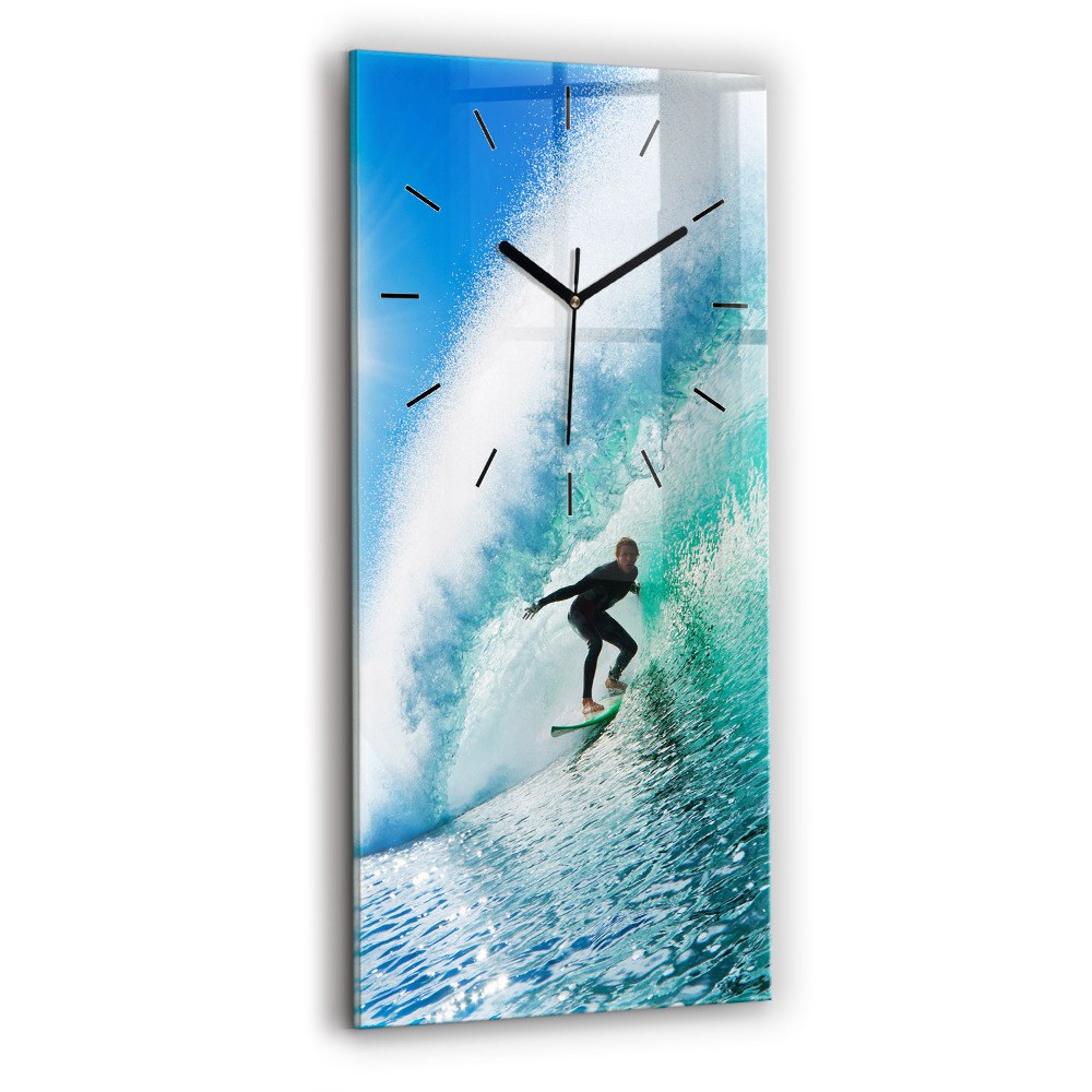 Négyszögletes fali üvegóra 30x60 Szörfözés Hawaii-on