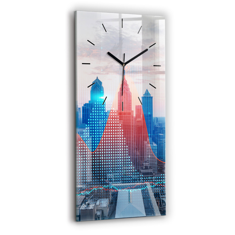 Függőleges üvegóra 30x60 Felhőkarcolók Philadelphiában