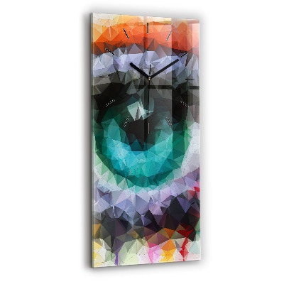 Téglalap alakú üvegóra 30x60 Színes emberi szem