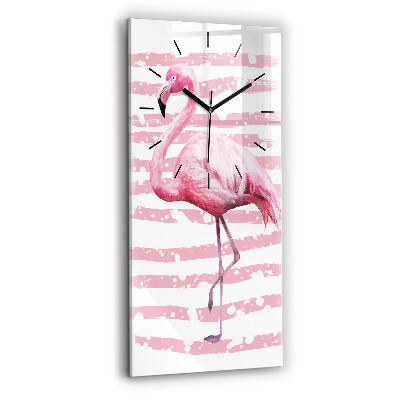 Téglalap alakú üvegóra 30x60 Flamingo grafika