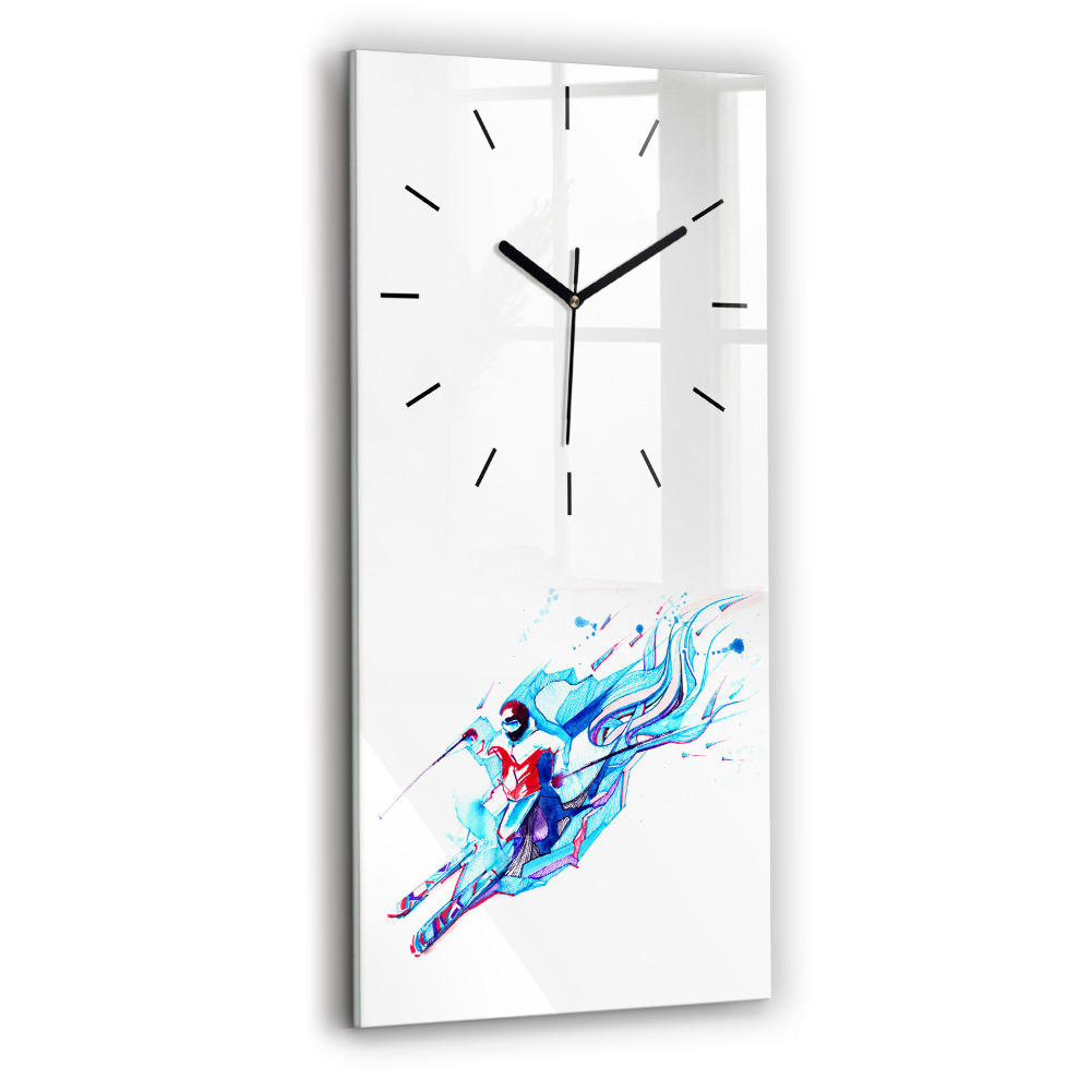 Függőleges üvegóra 30x60 Síelő