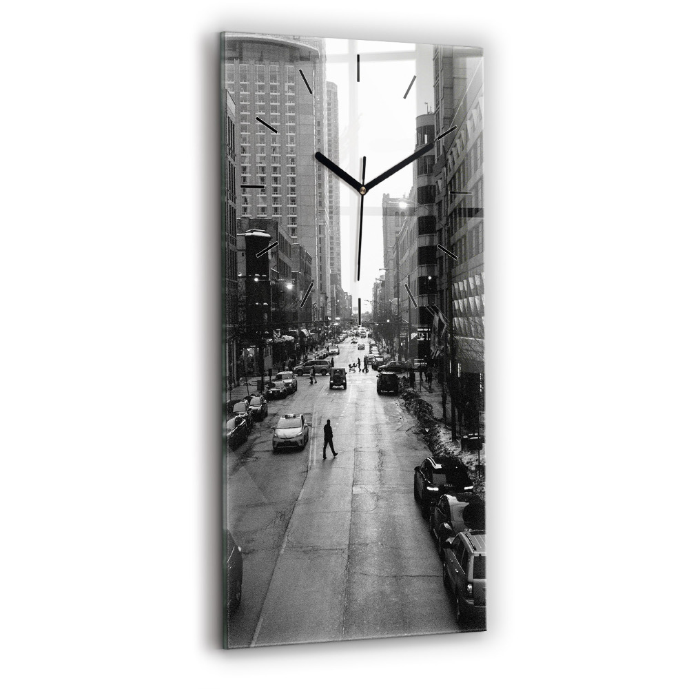 Négyszögletes üvegóra 30x60 Chicago város utcáin