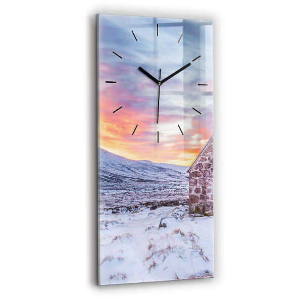 Téglalap alakú üvegóra 30x60 Ház a hegyekben