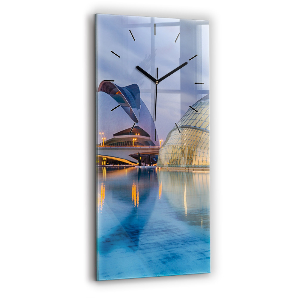 Téglalap alakú üvegóra 30x60 Városi naplemente