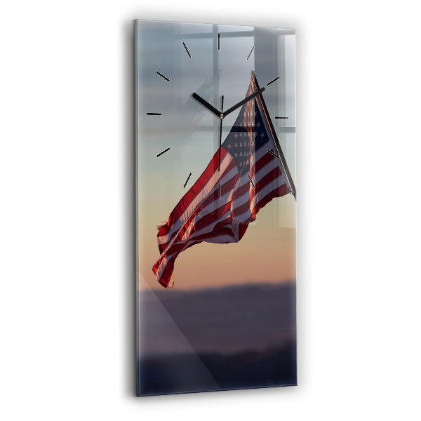 Függőleges üvegóra 30x60 USA zászló lobogó