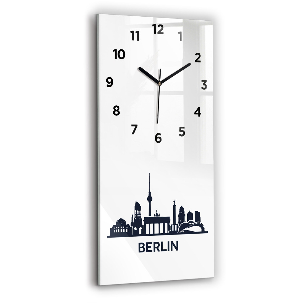 Téglalap alakú üvegóra 30x60 Berlin város illusztráció