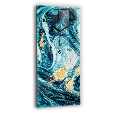 Négyszögletes fali üvegóra 30x60 Absztrakt márvány