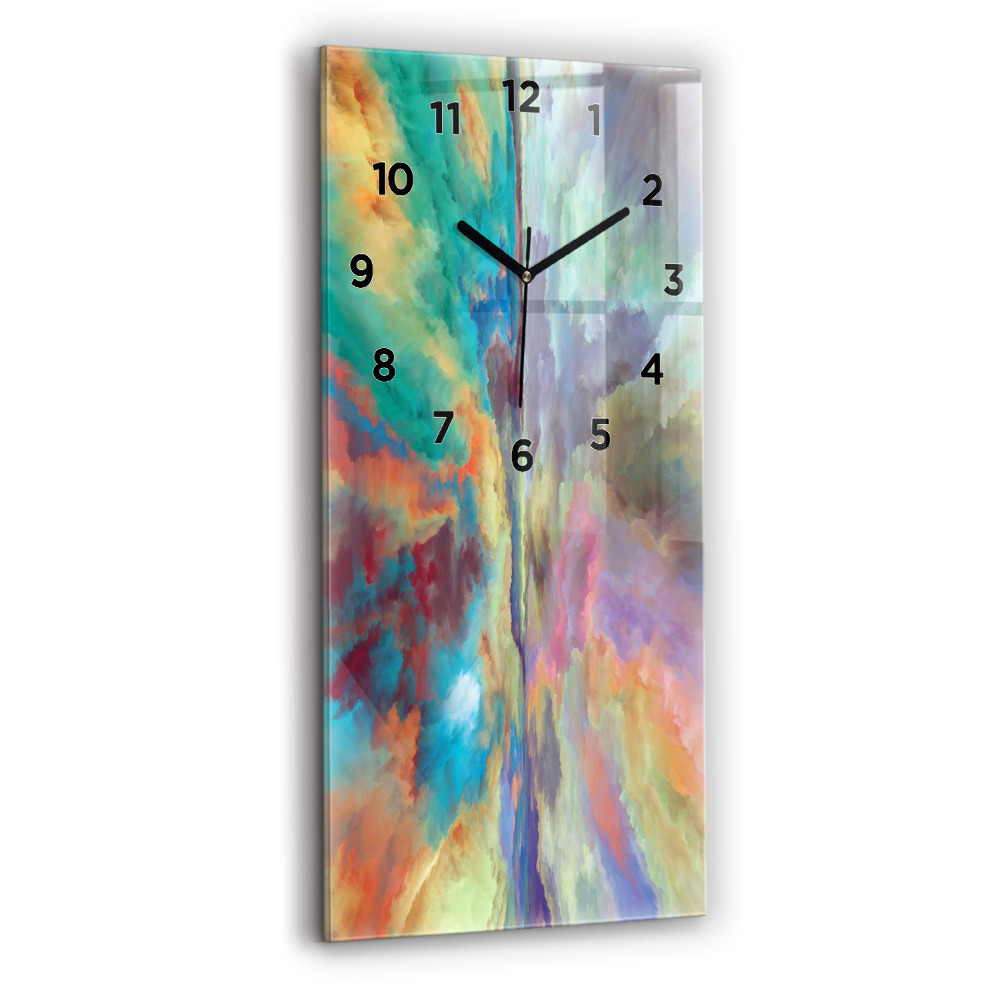 Négyszögletes üvegóra 30x60 Absztrakt táj