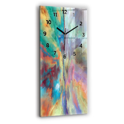 Négyszögletes üvegóra 30x60 Absztrakt táj