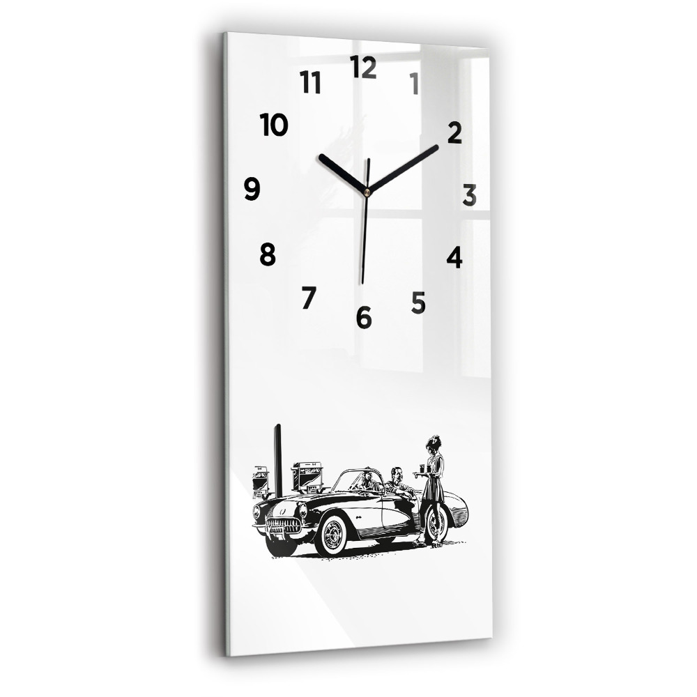Téglalap alakú üvegóra 30x60 Retro Illusztráció