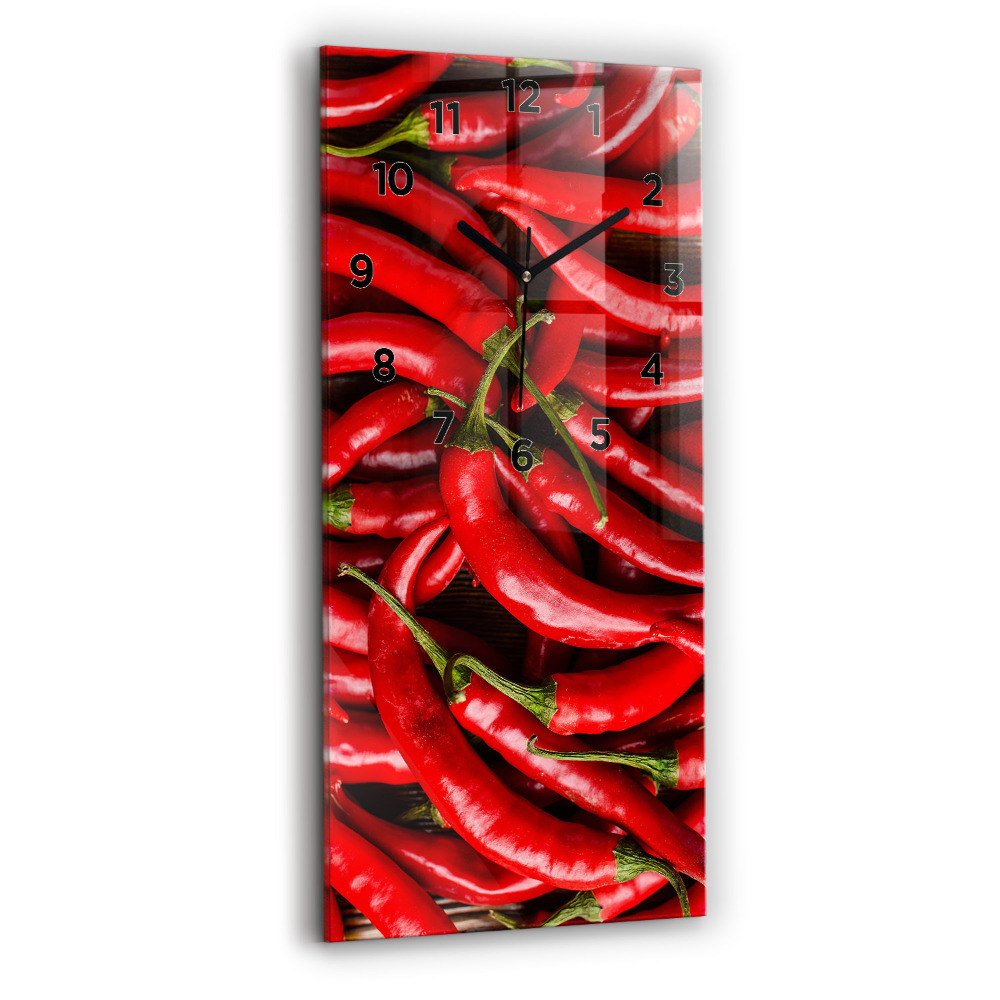 Négyszögletes üvegóra 30x60 Csípőspaprika