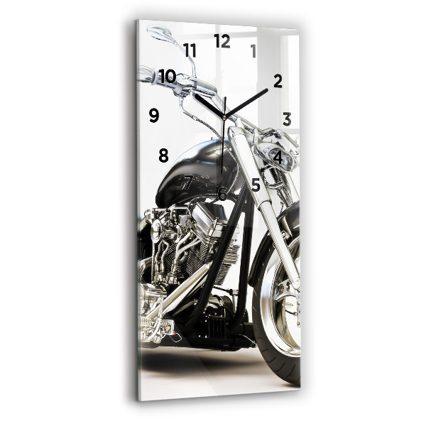 Függőleges üvegóra 30x60 Fekete motorkerékpár