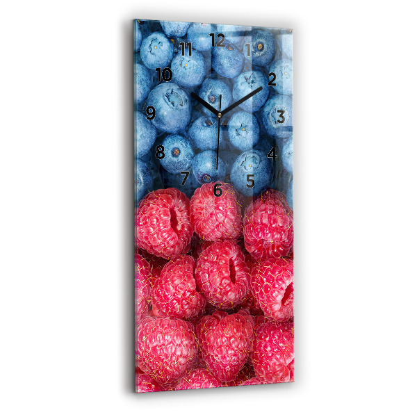 Négyszögletes üvegóra 30x60 Áfonya és málna