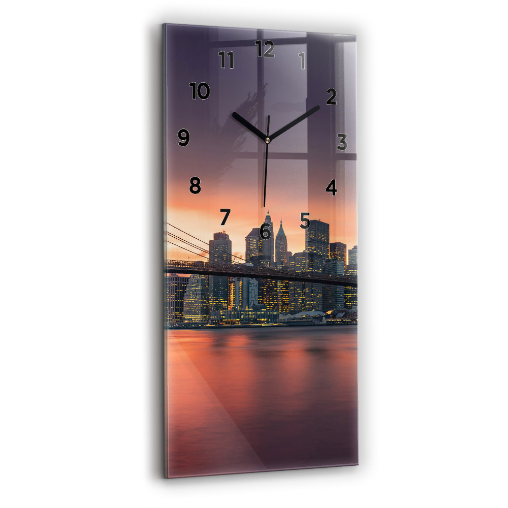 Négyszögletes üvegóra 30x60 New York East River