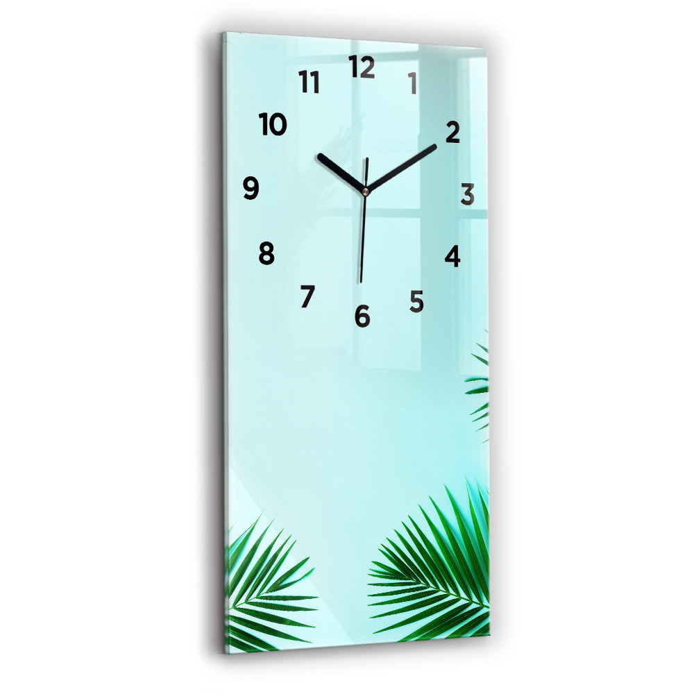 Függőleges üvegóra 30x60 Zöld pálmafák