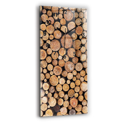 Négyszögletes üvegóra 30x60 Fa gyűrűk