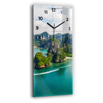 Négyszögletes üvegóra 30x60 Sziget Thaiföldön