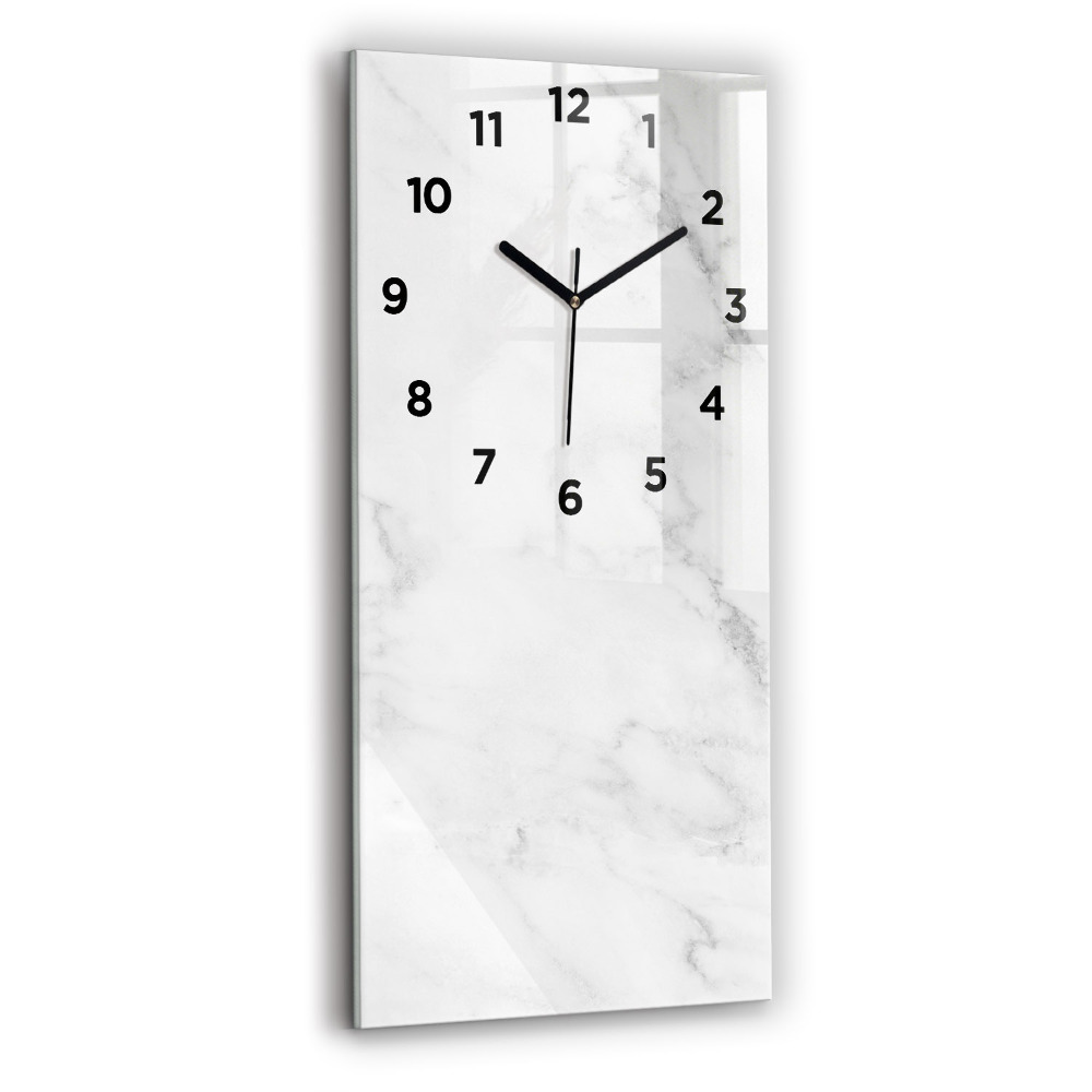 Négyszögletes üvegóra 30x60 Elegáns márvány