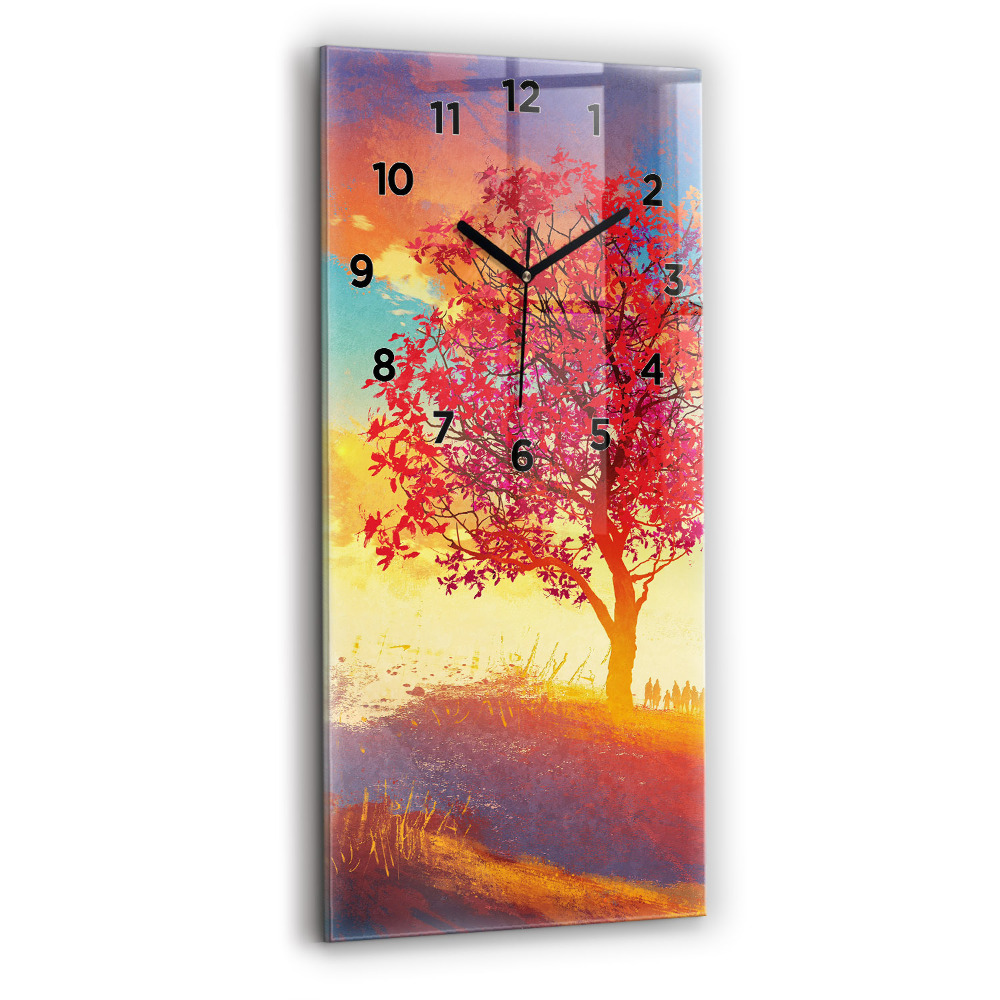 Téglalap alakú üvegóra 30x60 Őszi táj