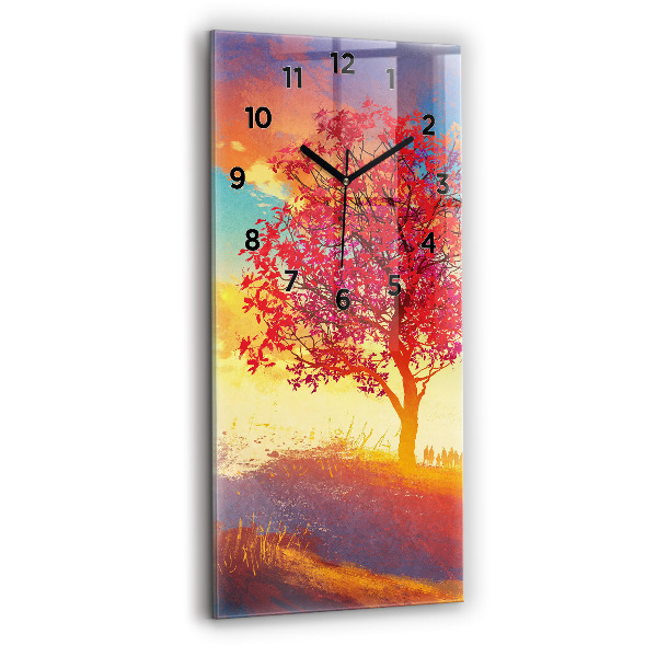 Téglalap alakú üvegóra 30x60 Őszi táj