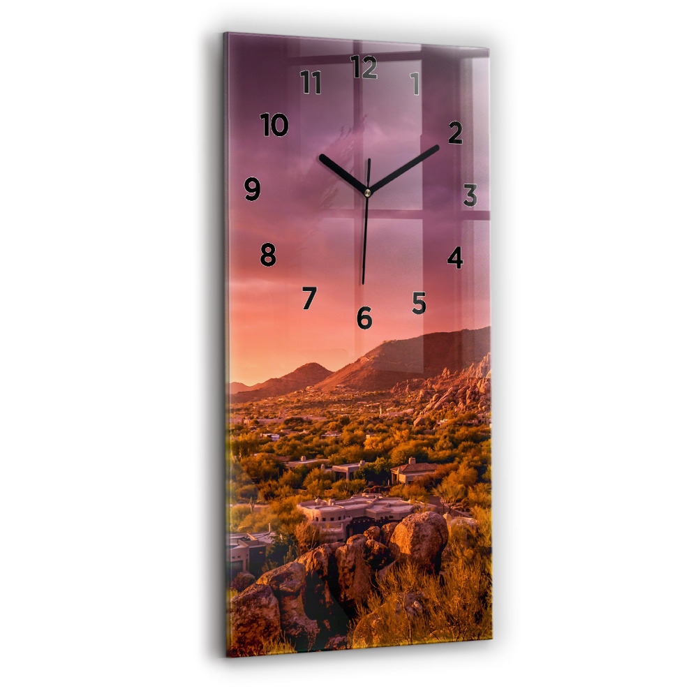 Négyszögletes üvegóra 30x60 North Scottsdale naplemente