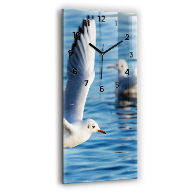 Négyszögletes fali üvegóra 30x60 Sirályok Gdyniában