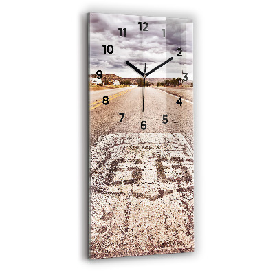 Négyszögletes üvegóra 30x60 Route 66 USA